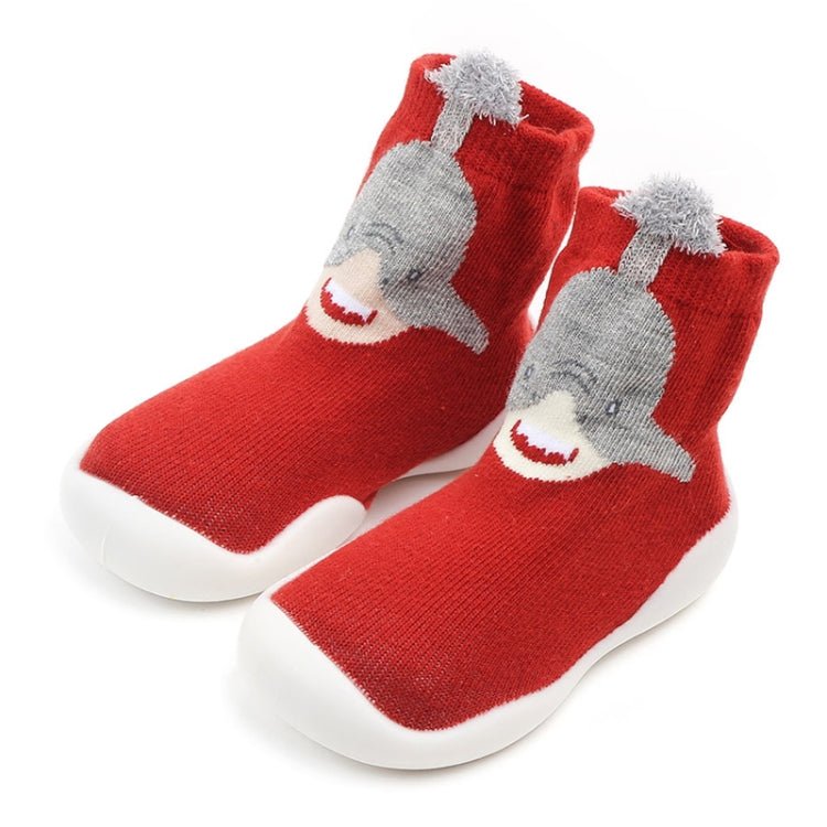 D2201 Children Cartoon Tube Floor Socks Knitted Soft Bottom Baby Shoes Socks, Size: 26 - 27(Red Whale) - Mega Discount Store LebanonLebanon