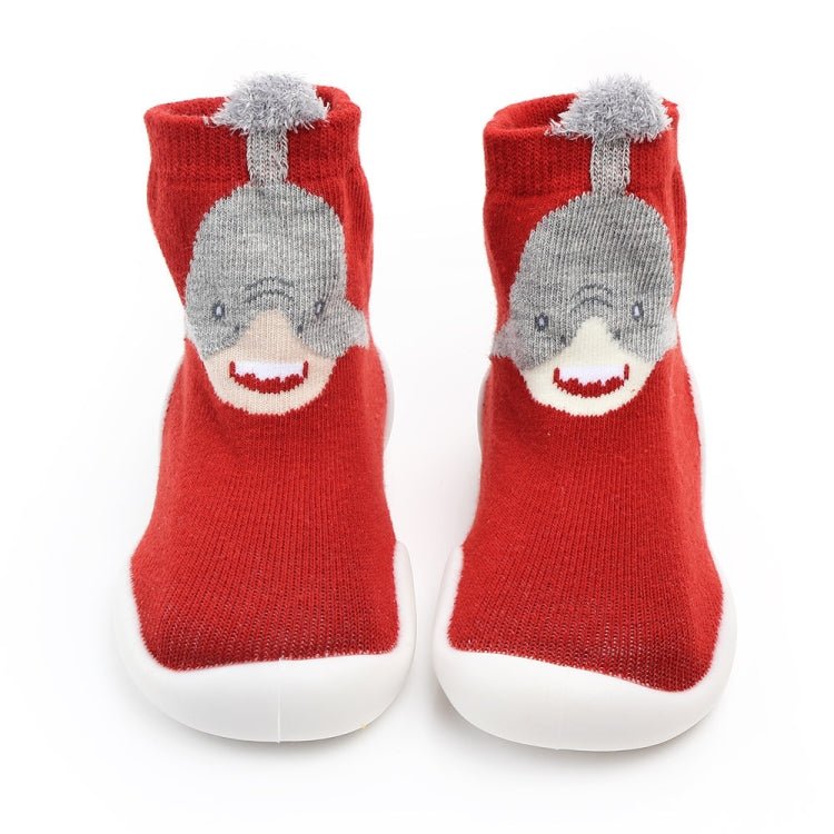 D2201 Children Cartoon Tube Floor Socks Knitted Soft Bottom Baby Shoes Socks, Size: 26 - 27(Red Whale) - Mega Discount Store LebanonLebanon