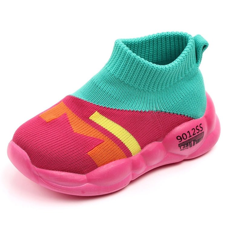 D2232 Breathable Baby Walking Shoes Fly Woven Mesh Children Casual Shoes, Size: 21(Green) - Mega Discount Store LebanonLebanon