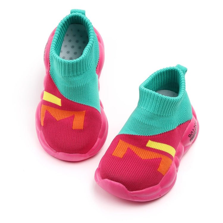 D2232 Breathable Baby Walking Shoes Fly Woven Mesh Children Casual Shoes, Size: 23(Green) - Mega Discount Store LebanonLebanon