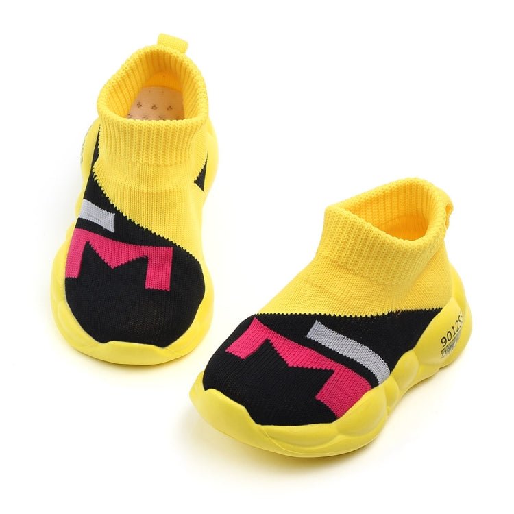 D2232 Breathable Baby Walking Shoes Fly Woven Mesh Children Casual Shoes, Size: 24(Yellow) - Mega Discount Store LebanonLebanon