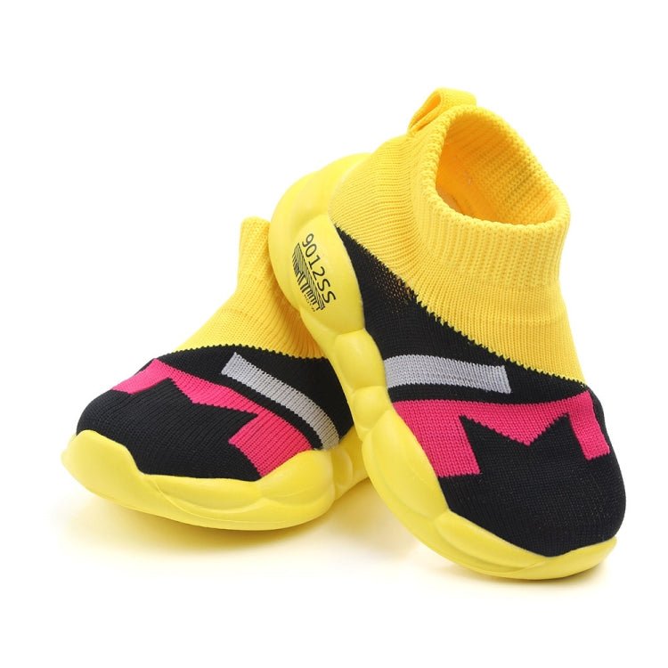 D2232 Breathable Baby Walking Shoes Fly Woven Mesh Children Casual Shoes, Size: 24(Yellow) - Mega Discount Store LebanonLebanon