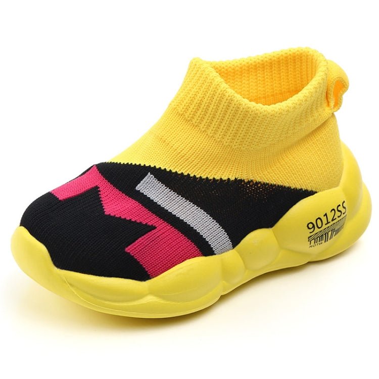 D2232 Breathable Baby Walking Shoes Fly Woven Mesh Children Casual Shoes, Size: 25(Yellow) - Mega Discount Store LebanonLebanon
