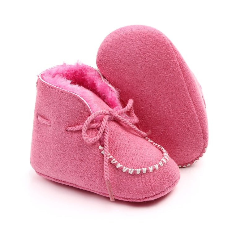 D2245 Winter Warm Baby Cotton Boots Plus Velvet Thickened Baby Walking Shoes, Size: 11cm(Pink) - Mega Discount Store LebanonLebanon