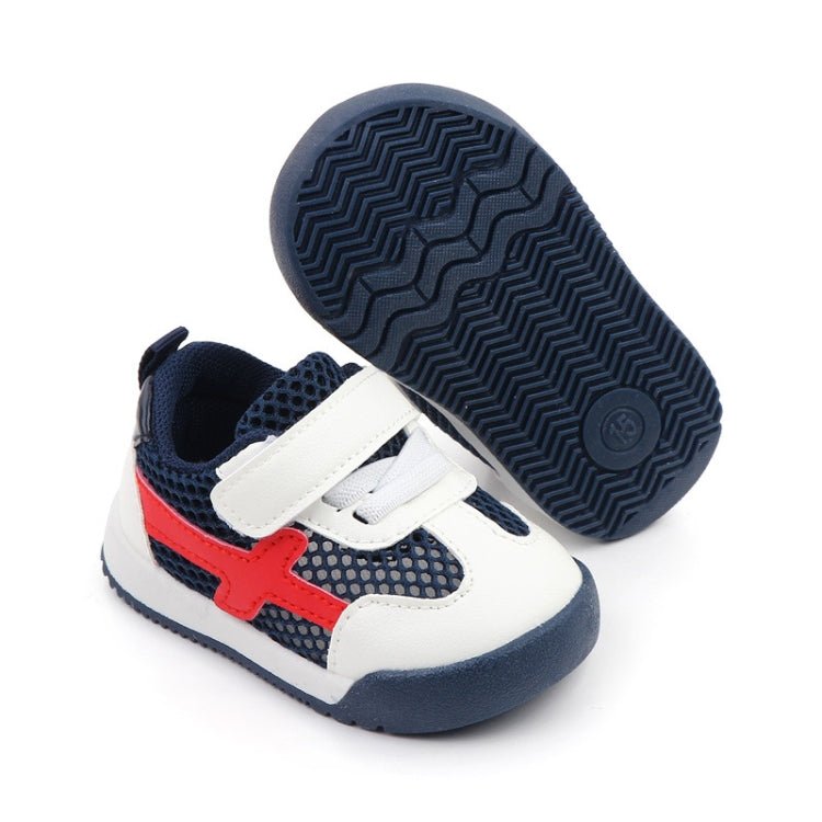 D2678 Autumn Baby Shoes Super Skin Children Sport White Shoees, Size: 15(Single Net Dark Blue) - Mega Discount Store LebanonLebanon