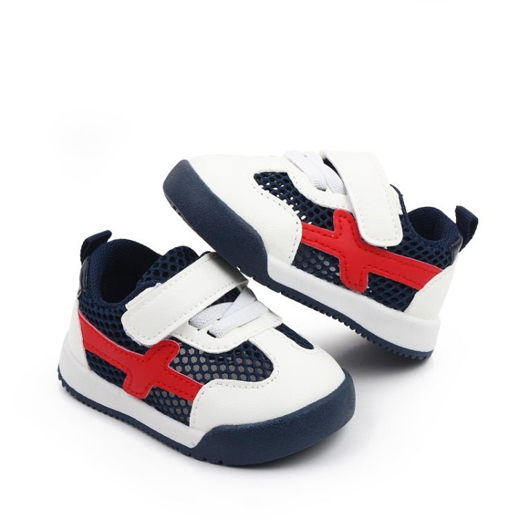 D2678 Autumn Baby Shoes Super Skin Children Sport White Shoees, Size: 15(Single Net Dark Blue) - Mega Discount Store LebanonLebanon