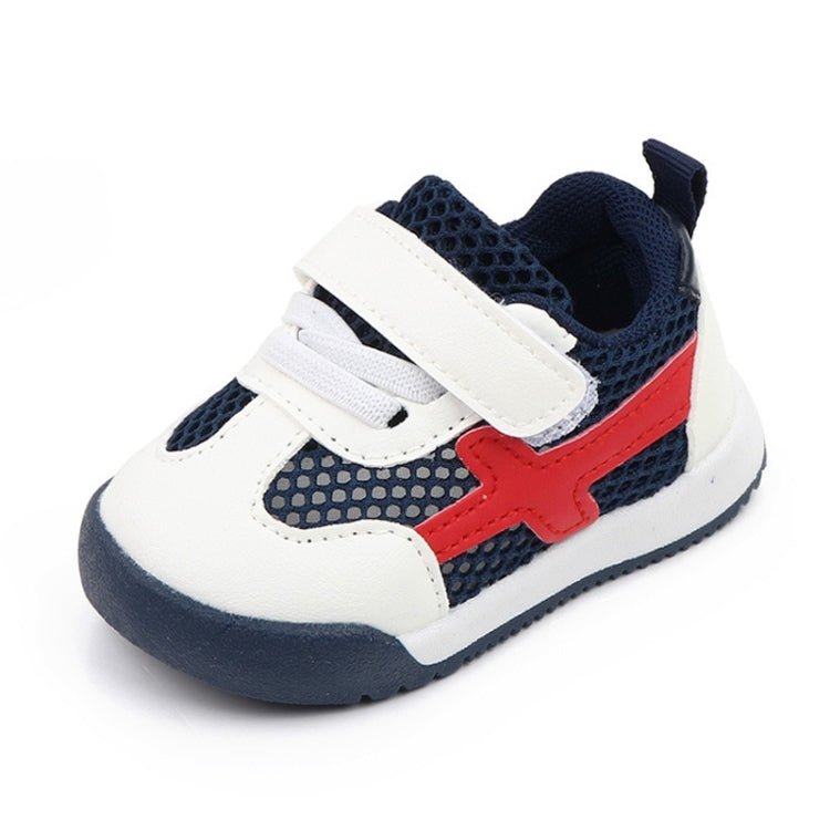 D2678 Autumn Baby Shoes Super Skin Children Sport White Shoees, Size: 15(Single Net Dark Blue) - Mega Discount Store LebanonLebanon