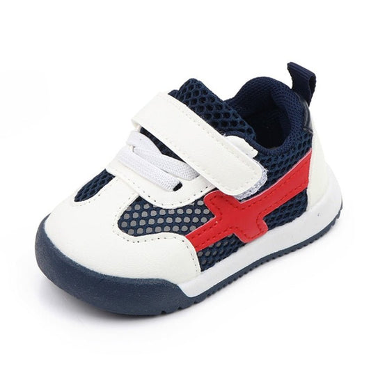 D2678 Autumn Baby Shoes Super Skin Children Sport White Shoees, Size: 15(Single Net Dark Blue) - Mega Discount Store LebanonLebanon