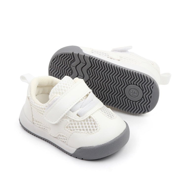 D2678 Autumn Baby Shoes Super Skin Children Sport White Shoees, Size: 17(Single Net White) - Mega Discount Store LebanonLebanon