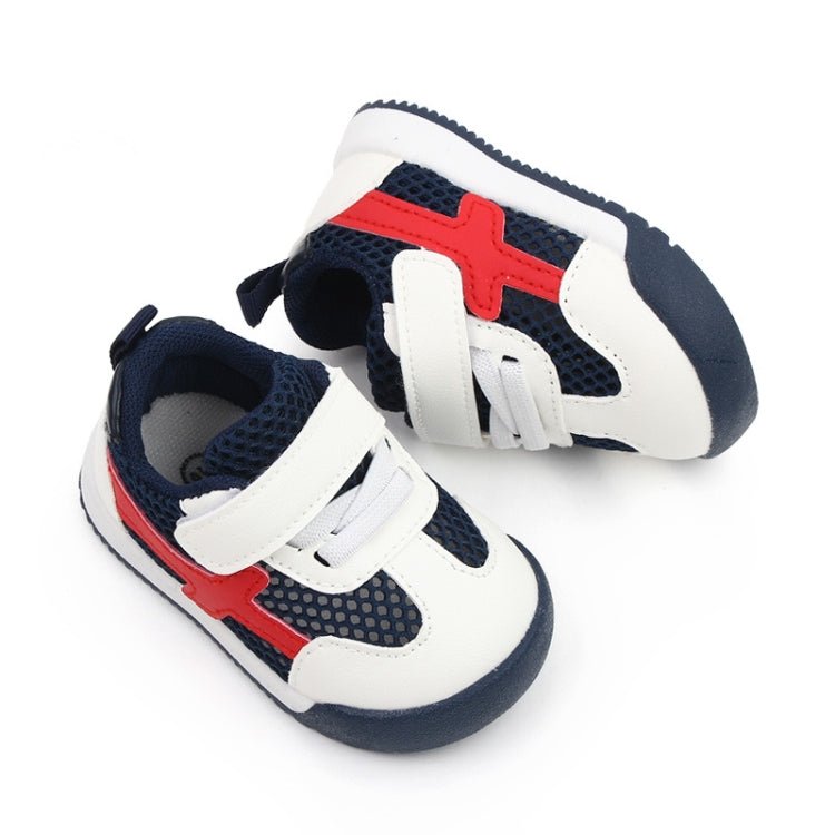 D2678 Autumn Baby Shoes Super Skin Children Sport White Shoees, Size: 19(Single Net Dark Blue) - Mega Discount Store LebanonLebanon