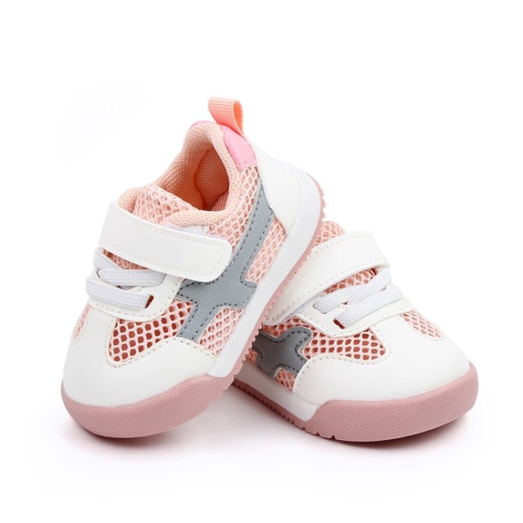 D2678 Autumn Baby Shoes Super Skin Children Sport White Shoees, Size: 19(Single Net Pink) - Mega Discount Store LebanonLebanon