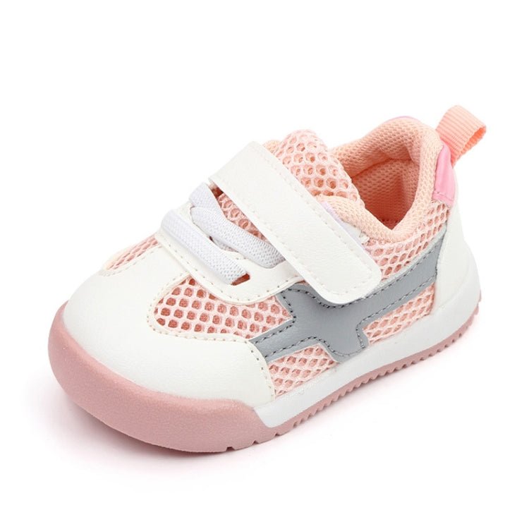 D2678 Autumn Baby Shoes Super Skin Children Sport White Shoees, Size: 19(Single Net Pink) - Mega Discount Store LebanonLebanon