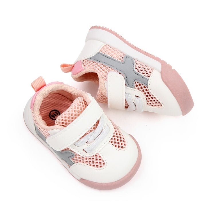 D2678 Autumn Baby Shoes Super Skin Children Sport White Shoees, Size: 20(Single Net Pink) - Mega Discount Store LebanonLebanon