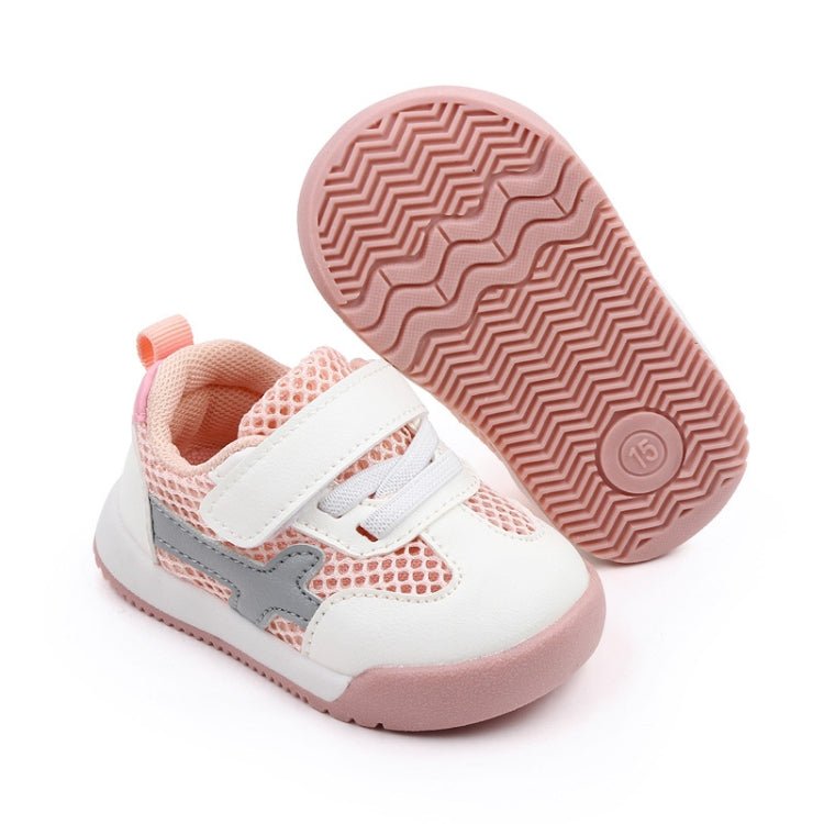 D2678 Autumn Baby Shoes Super Skin Children Sport White Shoees, Size: 20(Single Net Pink) - Mega Discount Store LebanonLebanon