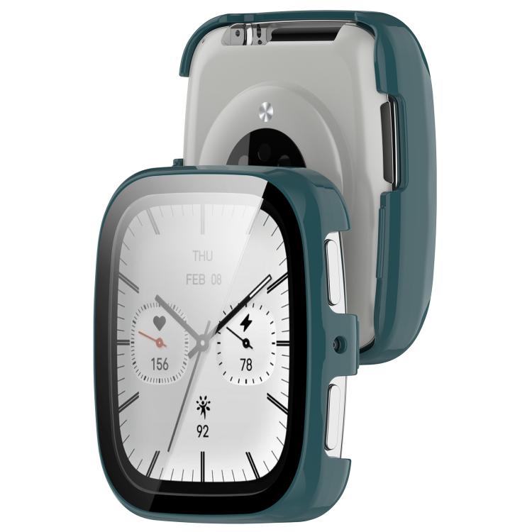 For Amazfit Active 2 Square Tempered Film Integrated PC Watch Protective Cover(Green) - Mega Discount Store LebanonLebanon