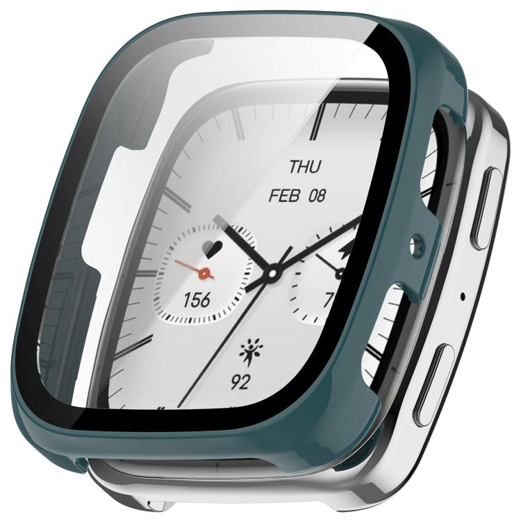 For Amazfit Active 2 Square Tempered Film Integrated PC Watch Protective Cover(Green) - Mega Discount Store LebanonLebanon