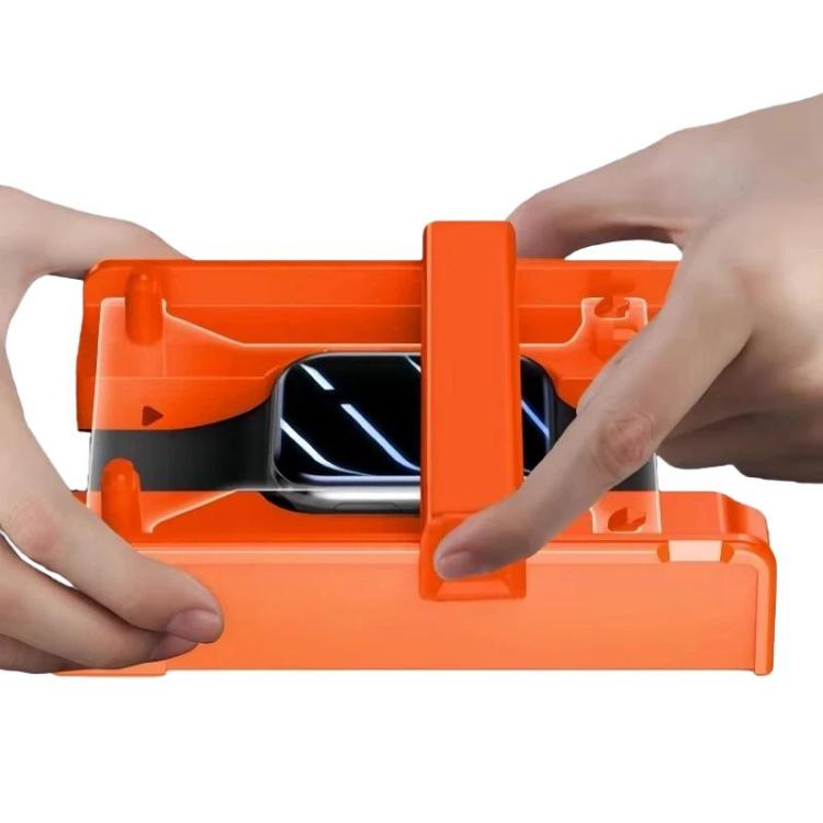 For Apple Watch Series 7/8/9 45mm Tempered Glass Screen Protector Upgraded Auto - Align Installation Kit(Orange) - Mega Discount Store LebanonLebanon