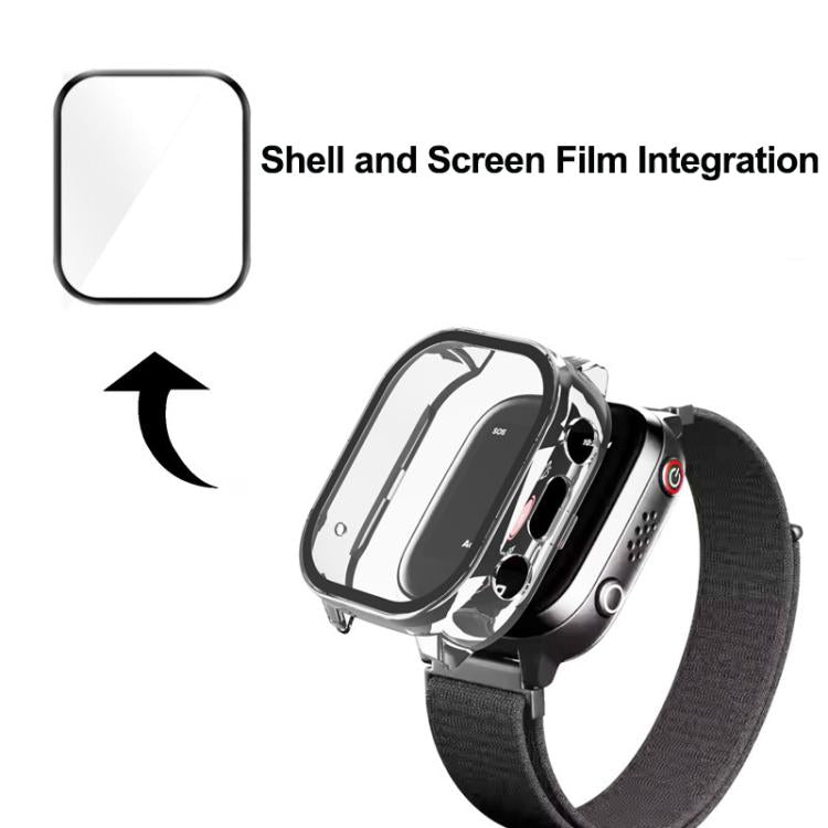 For Cosmo JrTrack 3 Tempered Glass Film Integrated PC Watch Protective Cover(Ink Blue) - Mega Discount Store LebanonLebanon