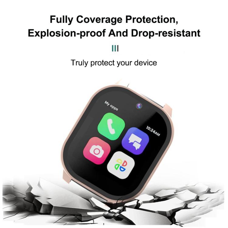 For Cosmo JrTrack 5 Tempered Glass Film Integrated PC Watch Protective Cover(Black) - Mega Discount Store LebanonLebanon
