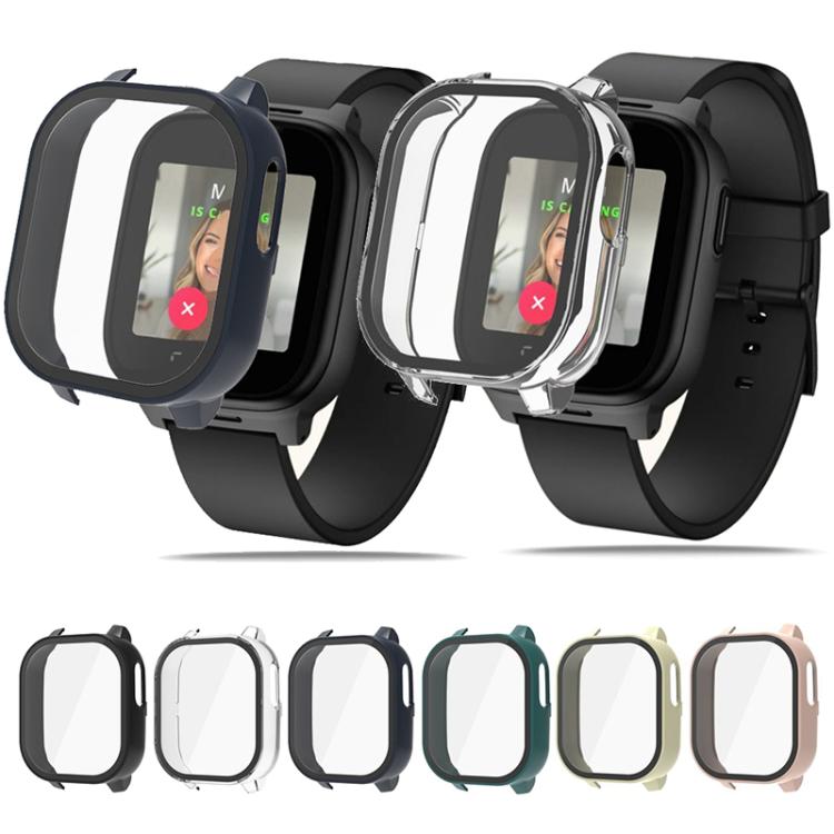 For Cosmo JrTrack 5 Tempered Glass Film Integrated PC Watch Protective Cover(Pink) - Mega Discount Store LebanonLebanon