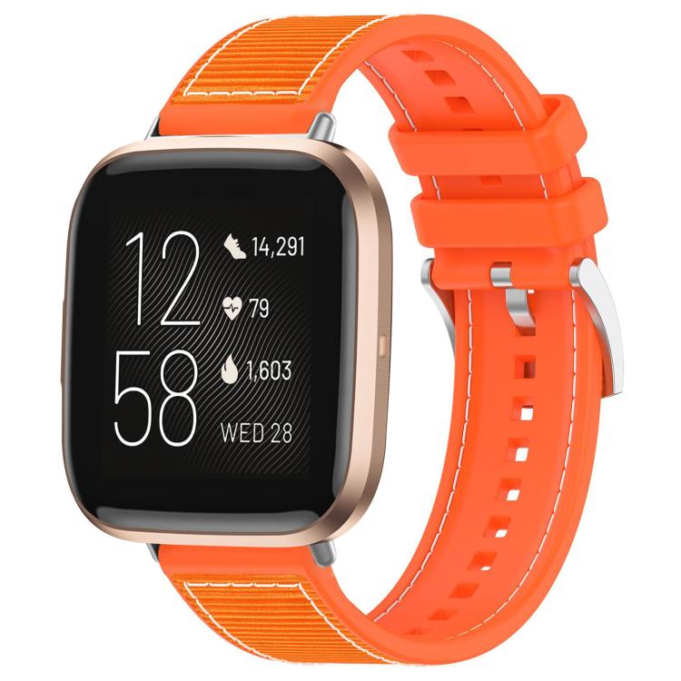 For Fitbit Versa 2/Versa/Versa Lite 22mm xDfind Hybrid Nylon Braid Silicone Watch Band(Orange) - Mega Discount Store LebanonLebanon