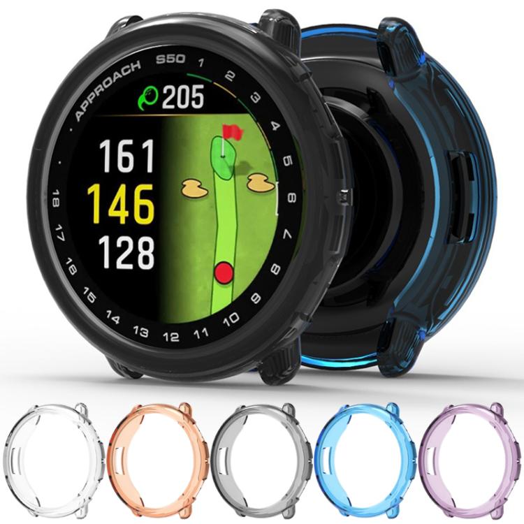 For Garmin Approach S50 Half Coverage Hollow TPU Watch Protective Cover(Transparent) - Mega Discount Store LebanonLebanon