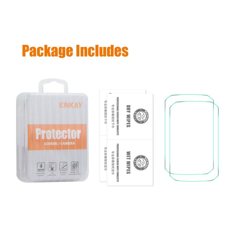 For Garmin Edge 850 / 550 2pcs ENKAY Hat - Prince 0.2mm 9H Tempered Glass Screen Protector Watch Film - Mega Discount Store LebanonLebanon