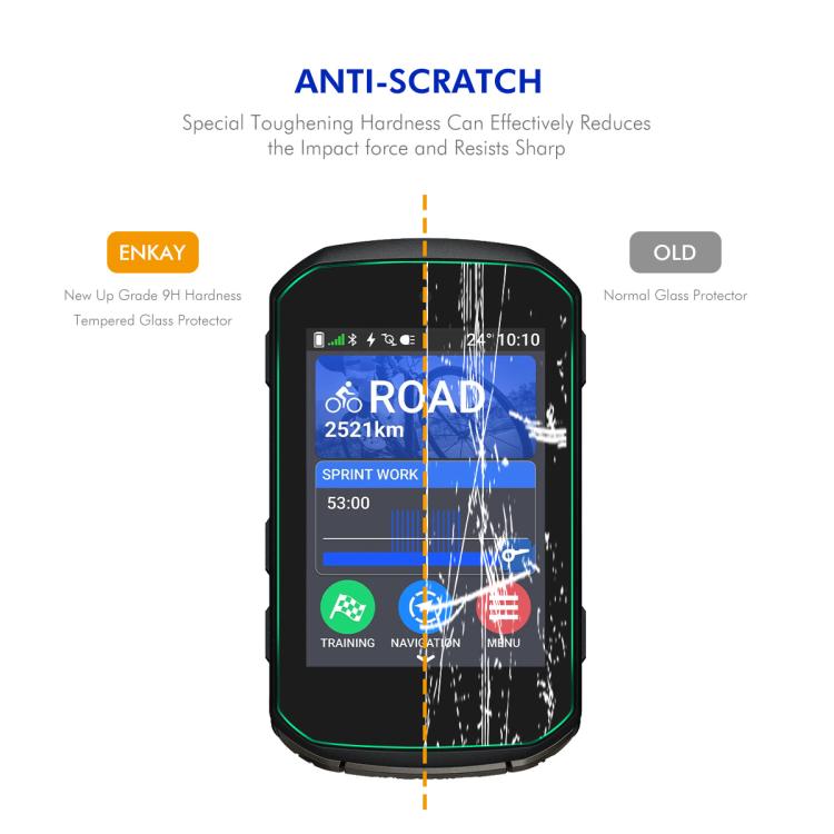 For Garmin Edge 850 / 550 ENKAY Hat - Prince 0.2mm 9H Tempered Glass Screen Protector Watch Film - Mega Discount Store LebanonLebanon