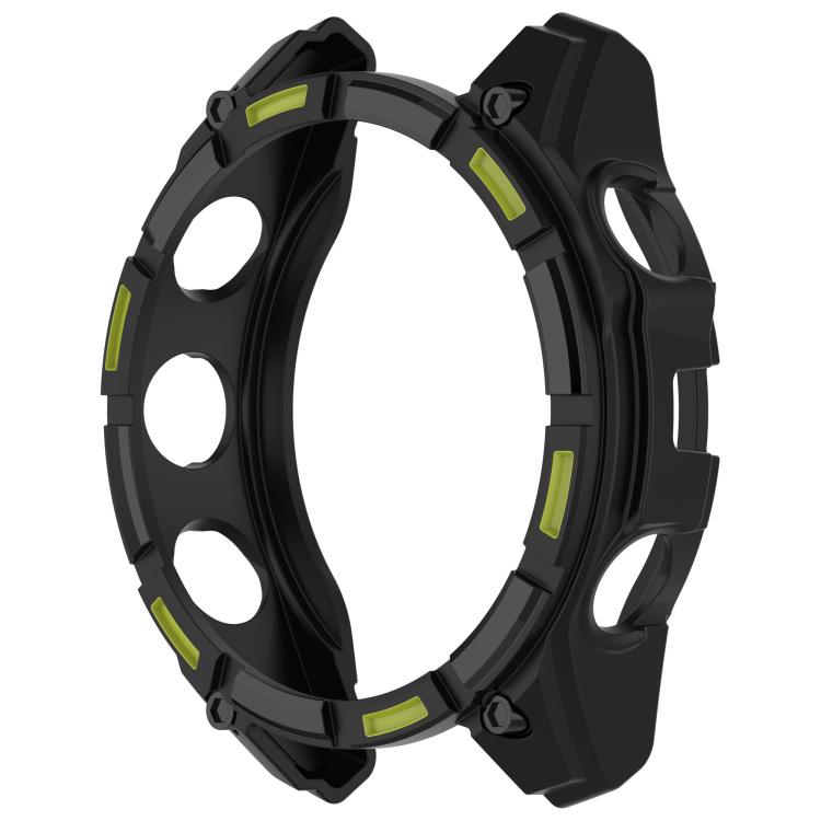 For Garmin Fenix 8 Pro 47mm AMOLED Armor Hollow TPU Half Coverage Watch Protective Cover(Black Green) - Mega Discount Store LebanonLebanon