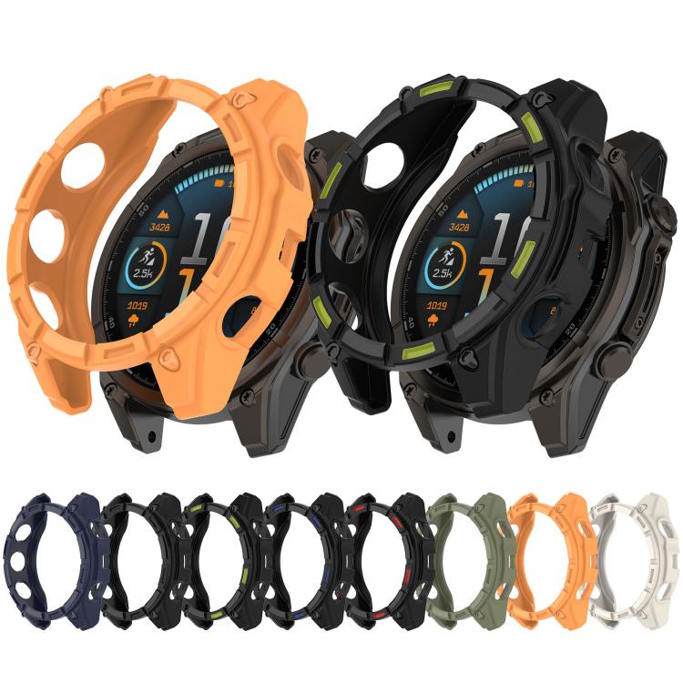 For Garmin Fenix 8 Pro 51mm AMOLED Armor Hollow TPU Half Coverage Watch Protective Cover(Midnight Blue) - Mega Discount Store LebanonLebanon