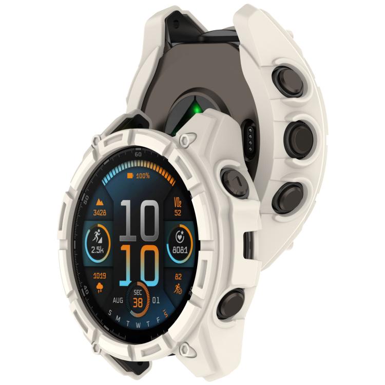 For Garmin Fenix 8 Pro 51mm AMOLED Armor Hollow TPU Half Coverage Watch Protective Cover(Starlight) - Mega Discount Store LebanonLebanon