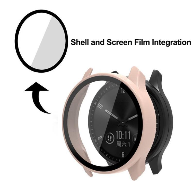 For Garmin Move Trend Tempered Glass Film Integrated PC Watch Protective Cover(Ivory White) - Mega Discount Store LebanonLebanon