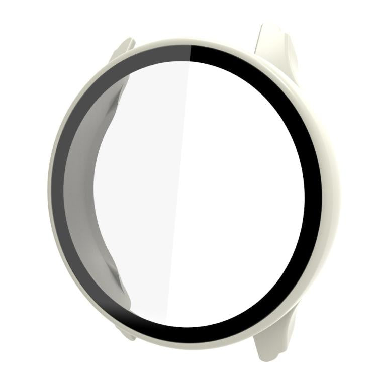 For Garmin Move Trend Tempered Glass Film Integrated PC Watch Protective Cover(Ivory White) - Mega Discount Store LebanonLebanon