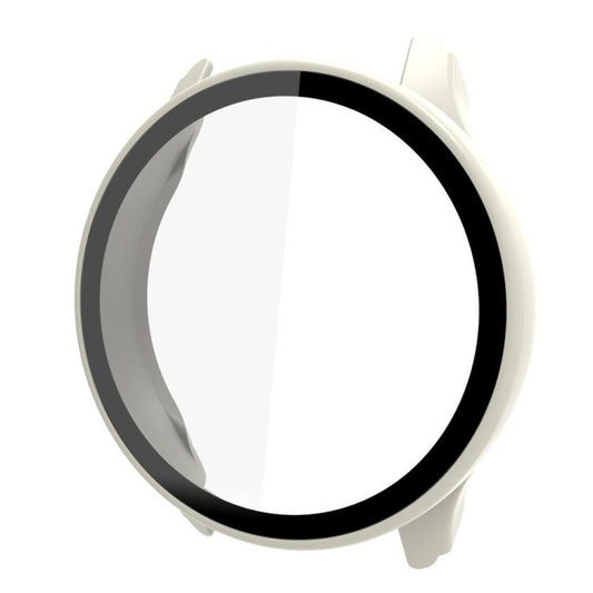 For Garmin Move Trend Tempered Glass Film Integrated PC Watch Protective Cover(Ivory White) - Mega Discount Store LebanonLebanon