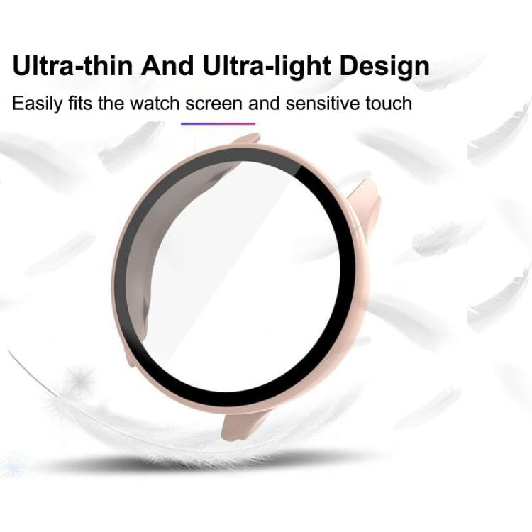 For Garmin Move Trend Tempered Glass Film Integrated PC Watch Protective Cover(Pink) - Mega Discount Store LebanonLebanon