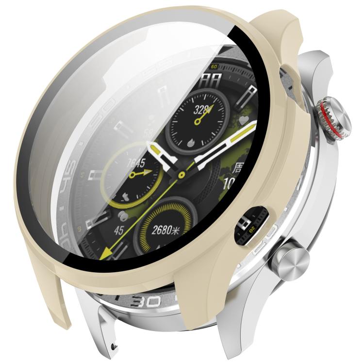 For Honor Watch 5 Pro Tempered Film Integrated PC Watch Protective Cover(Ivory White) - Mega Discount Store LebanonLebanon