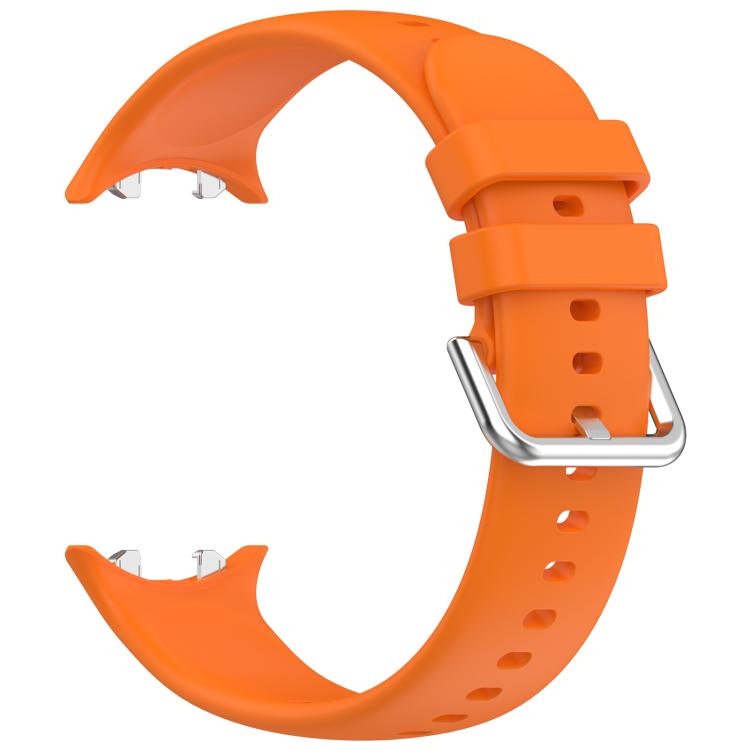 For Honor Watch Fit / Fit Elegant Silver Buckle Solid Color Silicone Watch Band(Orange) - Mega Discount Store LebanonLebanon
