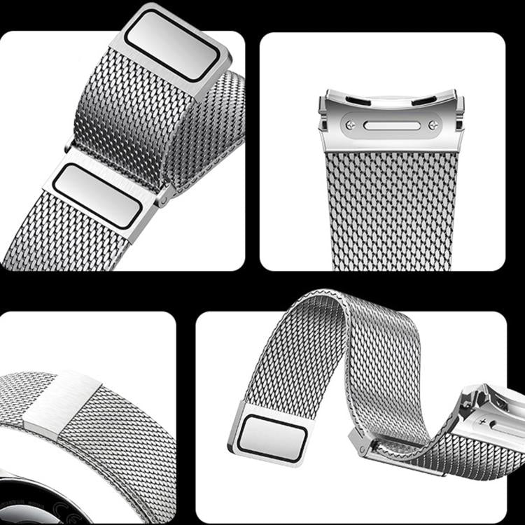 For Huawei Watch 5 46mm Press Button Seamless Interface Milanese Magnetic Stainless Steel Watch Band(Steel Color) - Mega Discount Store LebanonLebanon