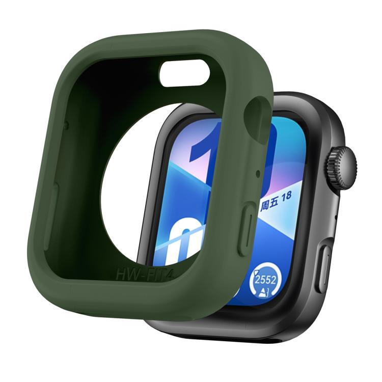 For Huawei Watch Fit 4 Silicone Watch Protective Case(Army Green) - Mega Discount Store LebanonLebanon