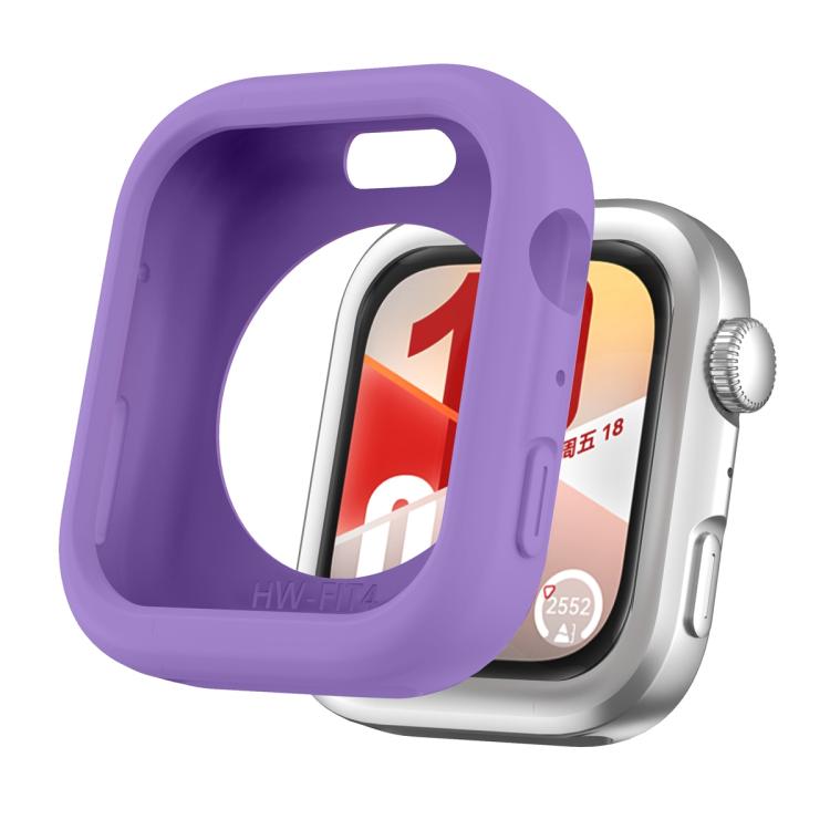For Huawei Watch Fit 4 Silicone Watch Protective Case(Dark Purple) - Mega Discount Store LebanonLebanon
