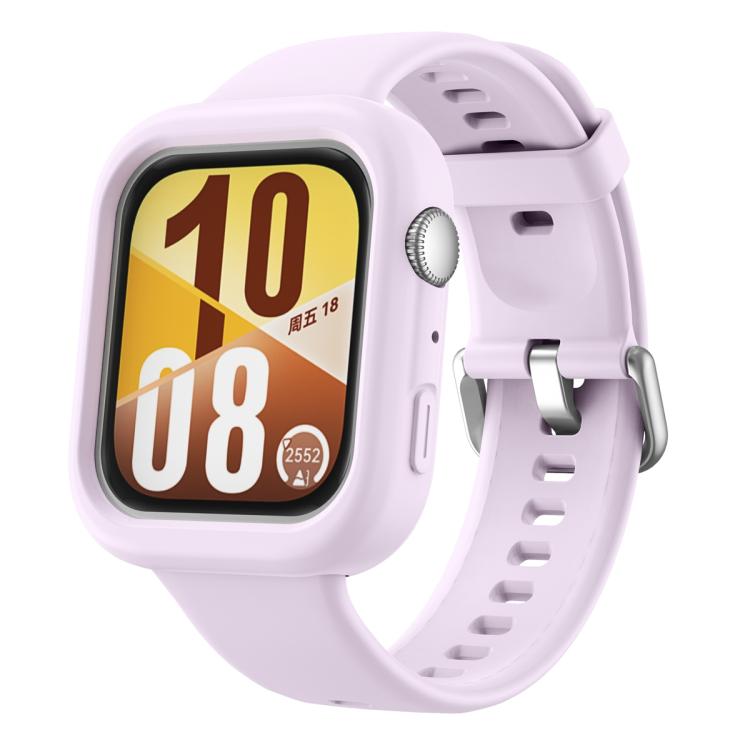 For Huawei Watch Fit 4 Silicone Watch Protective Case(Light Purple) - Mega Discount Store LebanonLebanon