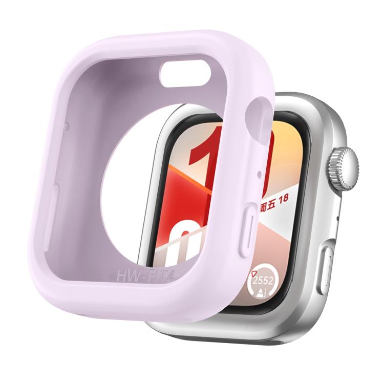 For Huawei Watch Fit 4 Silicone Watch Protective Case(Light Purple) - Mega Discount Store LebanonLebanon