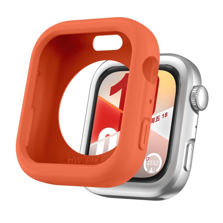 For Huawei Watch Fit 4 Silicone Watch Protective Case(Orange) - Mega Discount Store LebanonLebanon