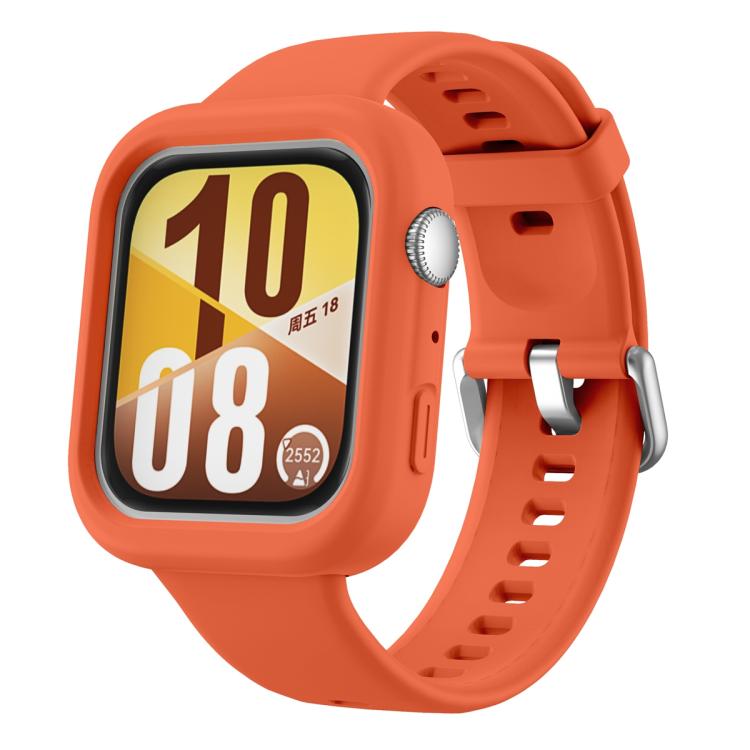 For Huawei Watch Fit 4 Silicone Watch Protective Case(Orange) - Mega Discount Store LebanonLebanon