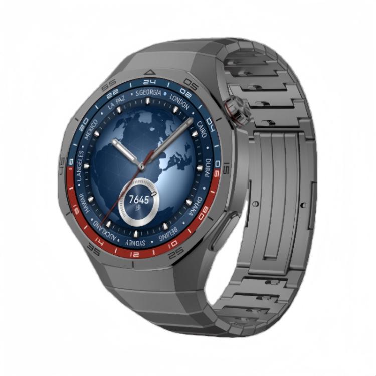 For Huawei Watch GT 5 Pro 46mm Arc One - beads Side - detachable Buckle Titanium Alloy Watch Band(Grey) - Mega Discount Store LebanonLebanon