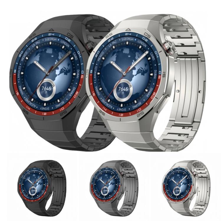 For Huawei Watch GT 5 Pro 46mm Arc One - beads Side - detachable Buckle Titanium Alloy Watch Band(Grey) - Mega Discount Store LebanonLebanon