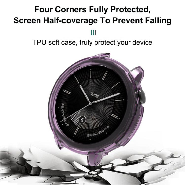 For OPPO Watch X2 Mini Half Coverage Hollow TPU Watch Protective Cover(Transparent Blue) - Mega Discount Store LebanonLebanon