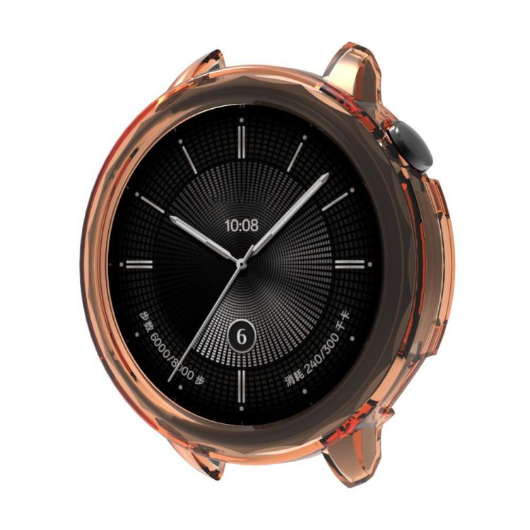 For OPPO Watch X2 Mini Half Coverage Hollow TPU Watch Protective Cover(Transparent Orange) - Mega Discount Store LebanonLebanon