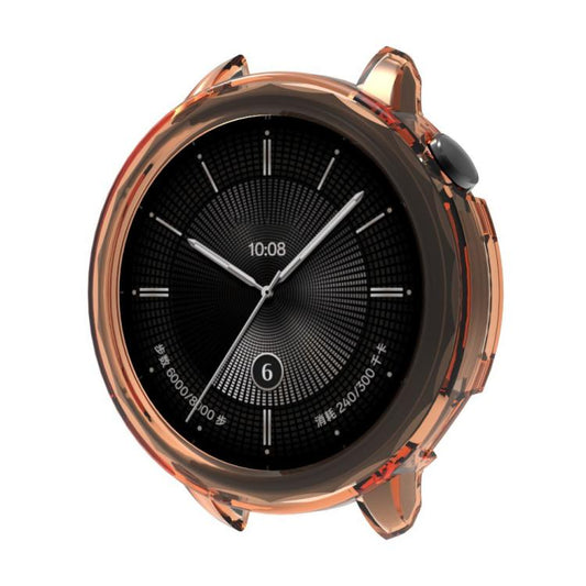 For OPPO Watch X2 Mini Half Coverage Hollow TPU Watch Protective Cover(Transparent Orange) - Mega Discount Store LebanonLebanon