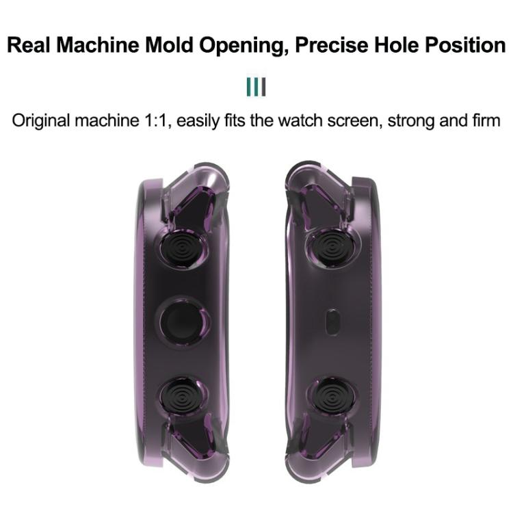 For Polar Vantage M3 Half Coverage Hollow TPU Watch Protective Cover(Transparent Purple) - Mega Discount Store LebanonLebanon